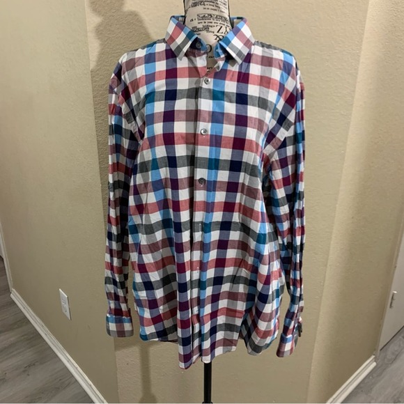 Express‎ plaid button shirt size XL - Picture 1 of 5